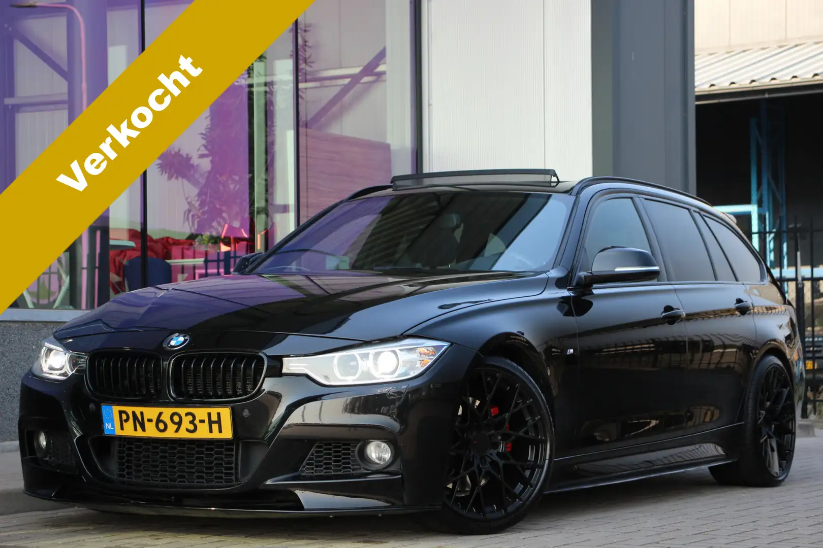 BMW 330 3-serie Touring 330d High Executive 373PK Stage 2 Noir - 1