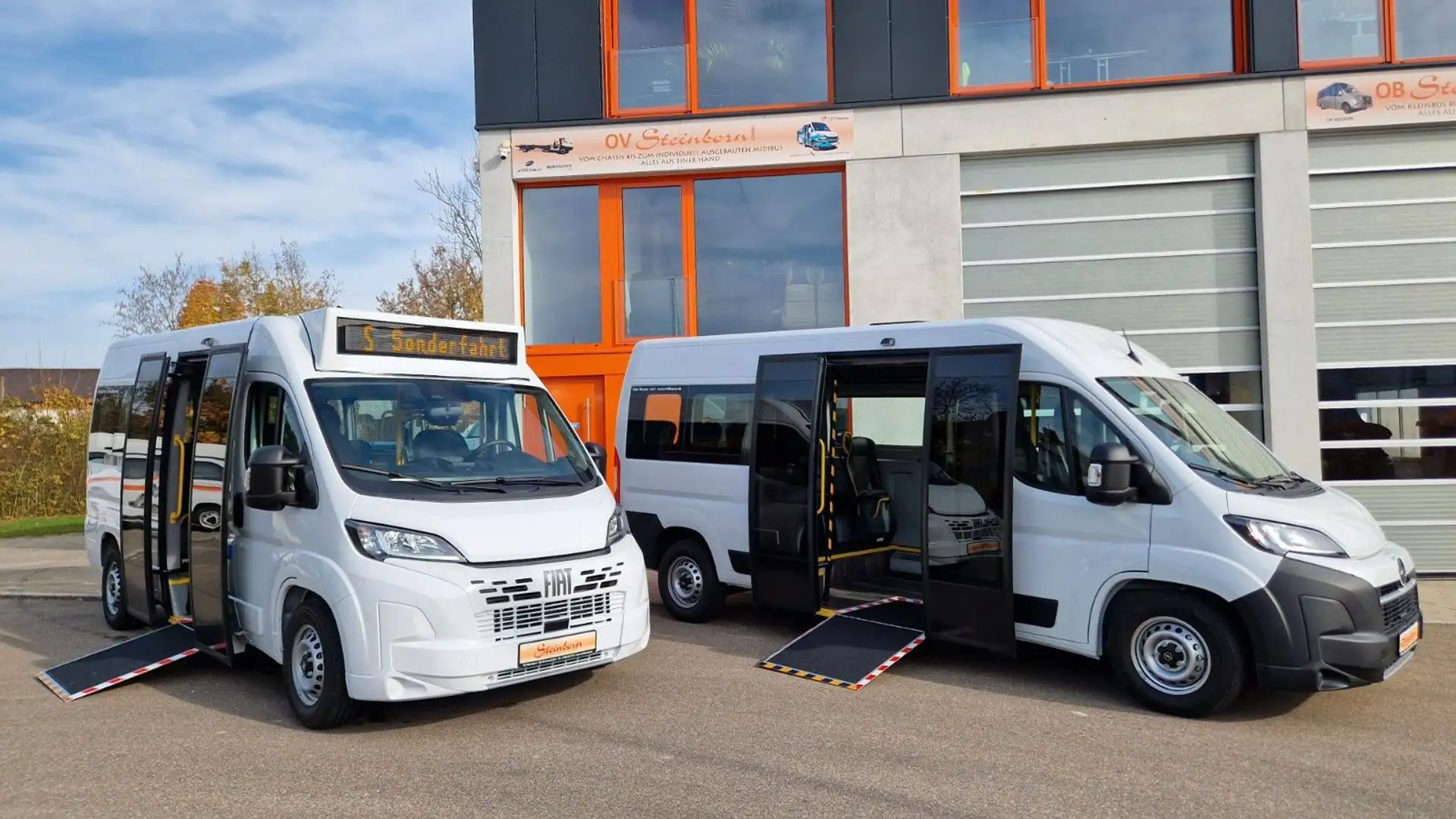 Fiat Ducato oder Movano Bürgerbus Niederflur R Weiß - 1