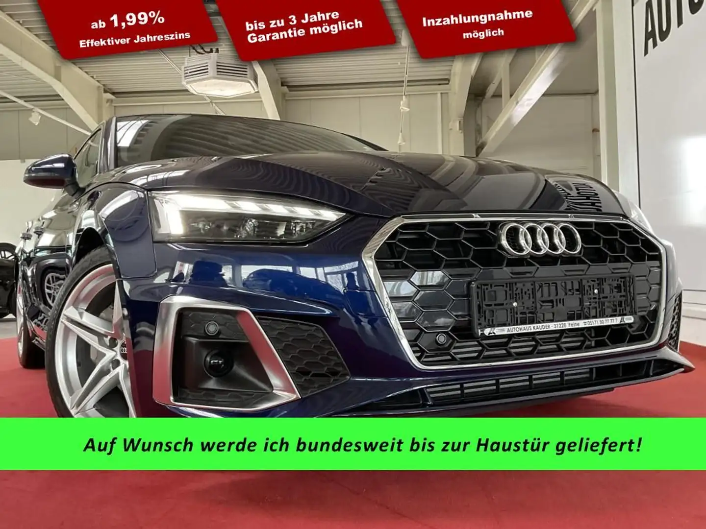 Audi A5 Sportback 40 TFSI S line*Virtual*Matrix*Navi* Azul - 1