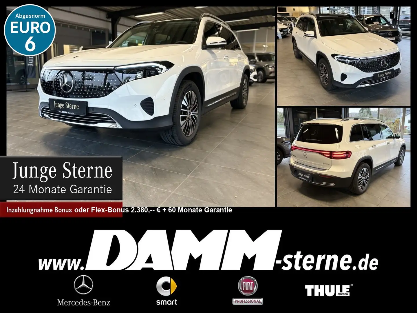 Mercedes-Benz EQB 300 EQB 300 4M Electric Art Avd+/7-S/360°/Pano/+Flex Weiß - 1