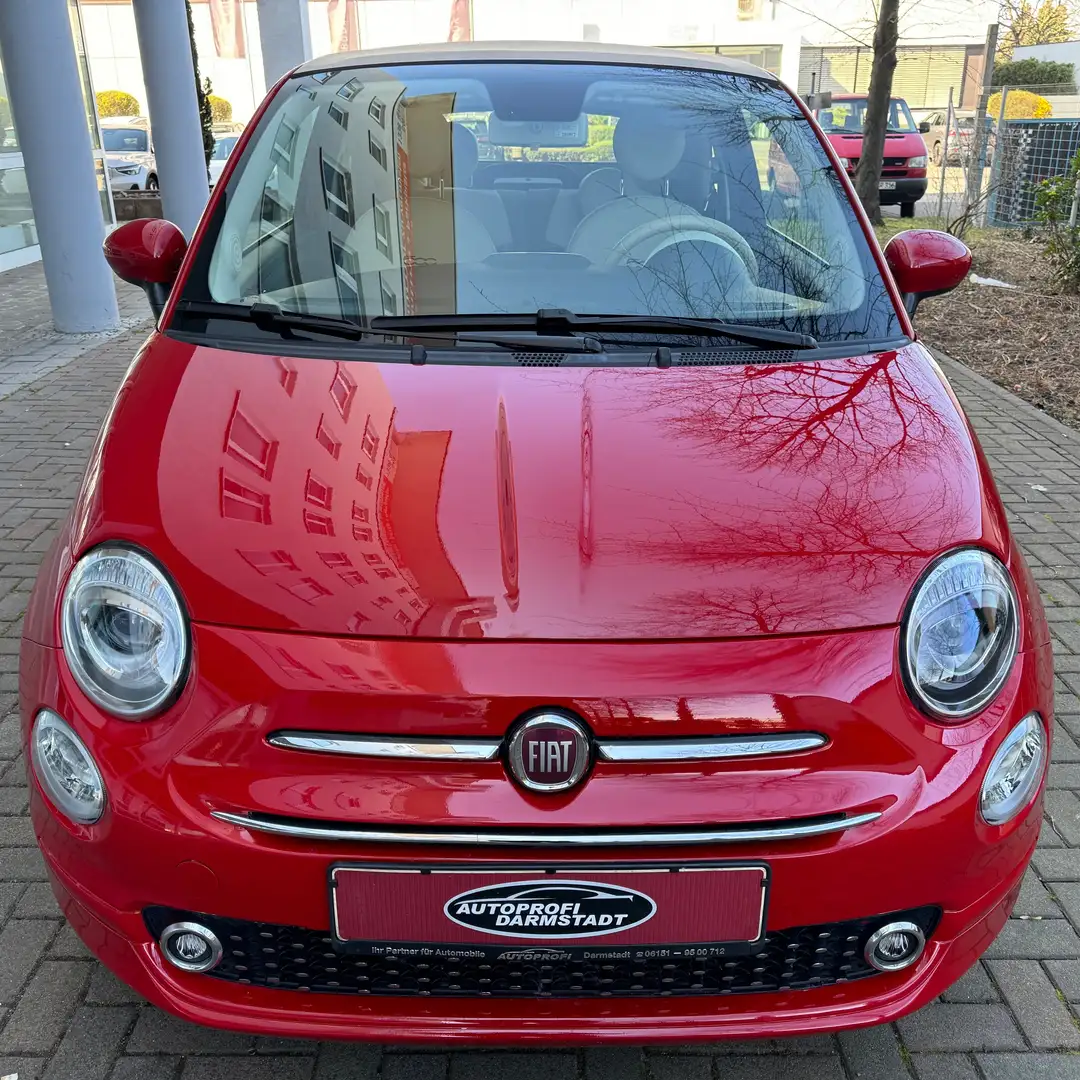 Fiat 500C TÜV AU NEU/CABRIO/KLIMA/PDC/BLUETOOTH/LOUNGE Rood - 2