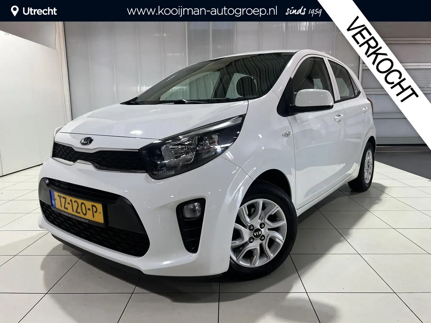 Kia Picanto 1.0 CVVT ComfortPlusLine Navigator Apple Carplay/A Blanc - 1