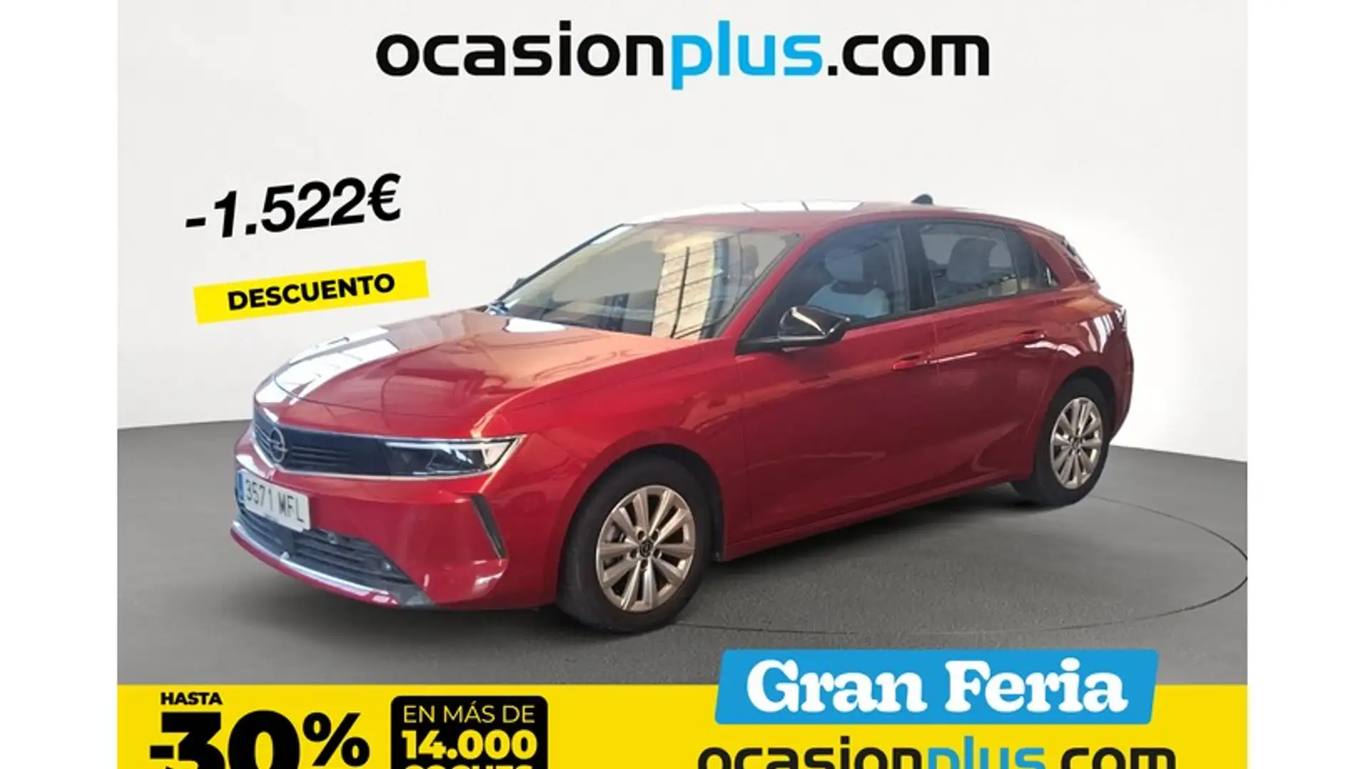 Opel Astra 1.2T XHT S/S Edition 130 Rojo - 1