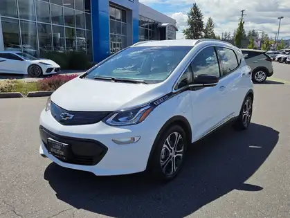 White 2019 Chevrolet Bolt EV Premier FWD Hatchback Front-Wheel Drive Automatic