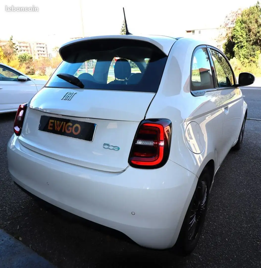 Fiat 500 500e electric 23.8 kwh 95 ch action plus bva soh 92% Blanc - 2