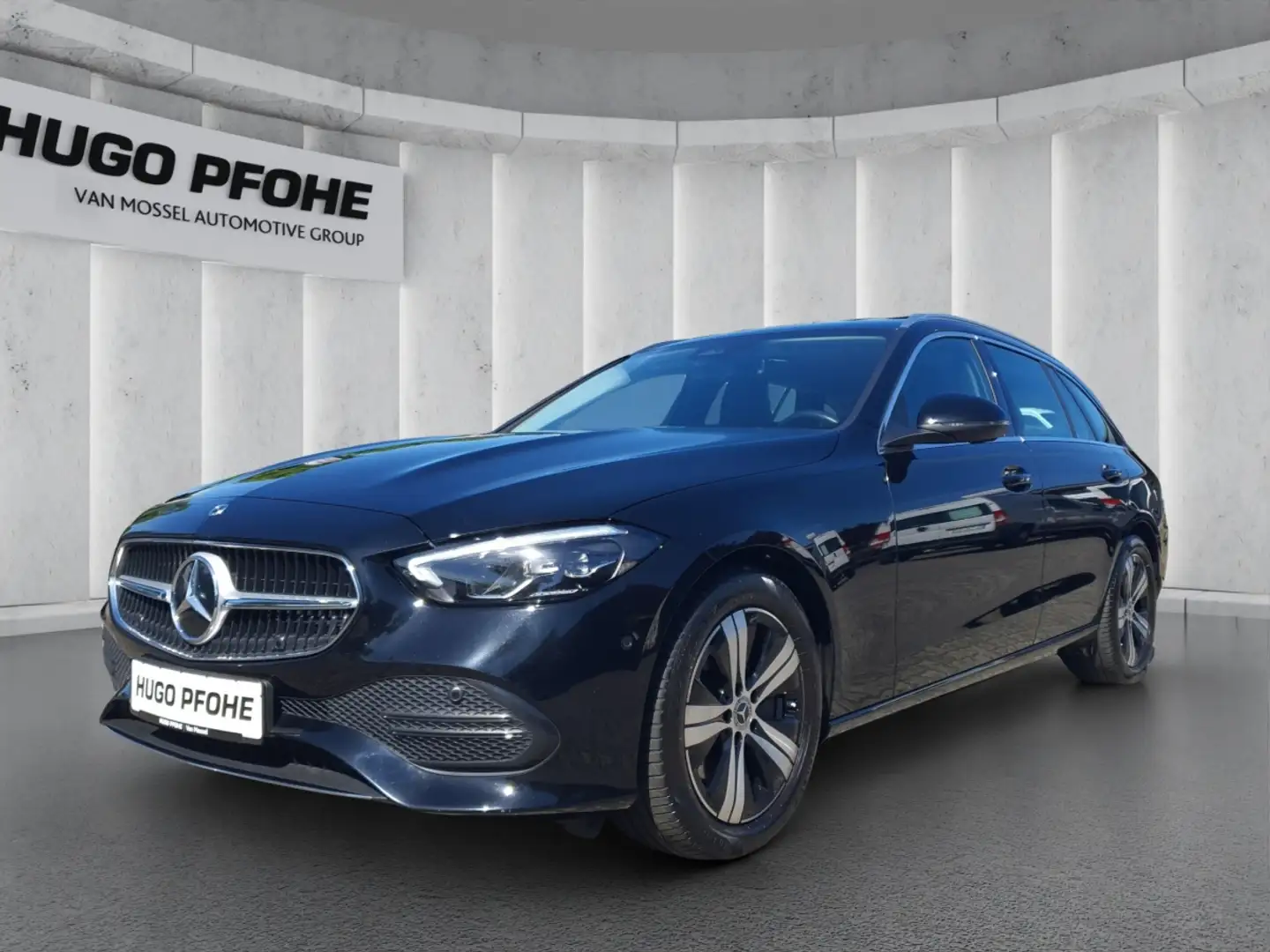Mercedes-Benz C 200 d Avantgarde Kombi LED RFK SHZ LED Navi SpurH Noir - 1