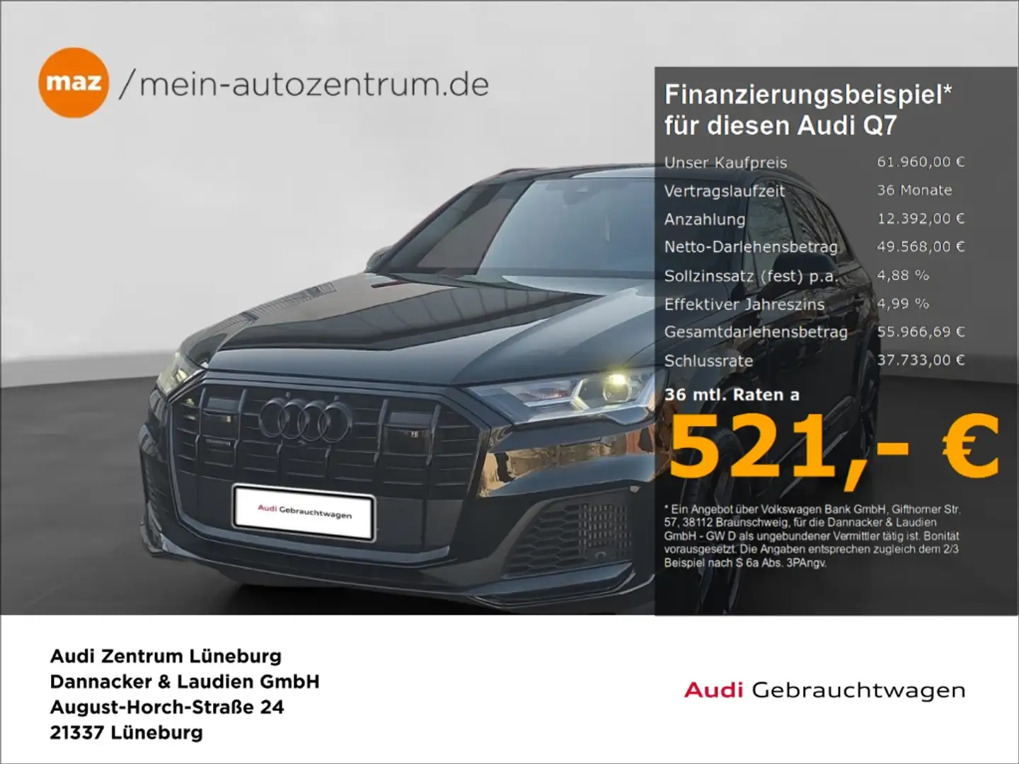 Audi Q7 competition plus 55 3.0 TFSI quattro Competition P Schwarz - 1