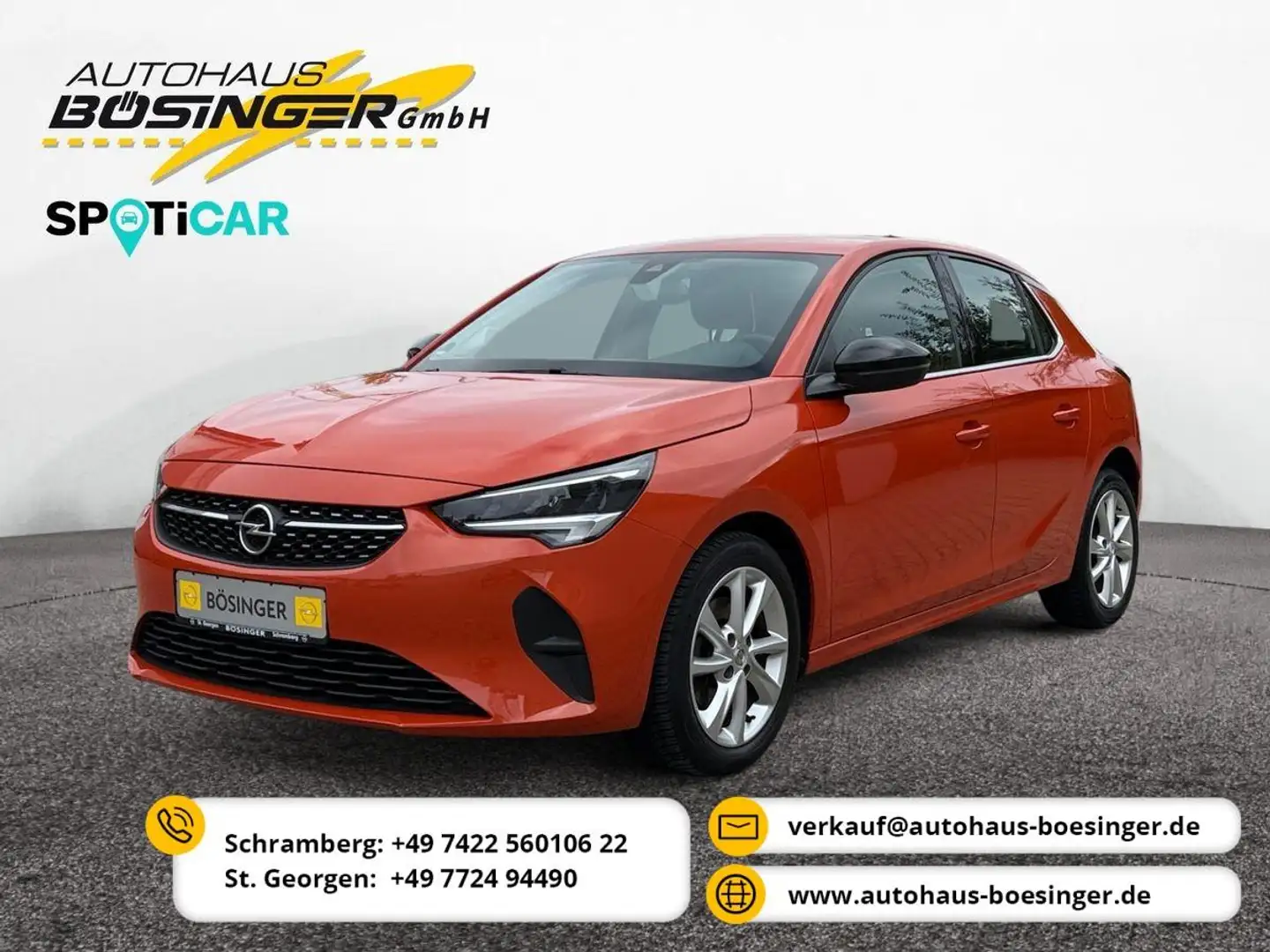 Opel Corsa F Elegance SHZ / LHZ / Kamera Orange - 1