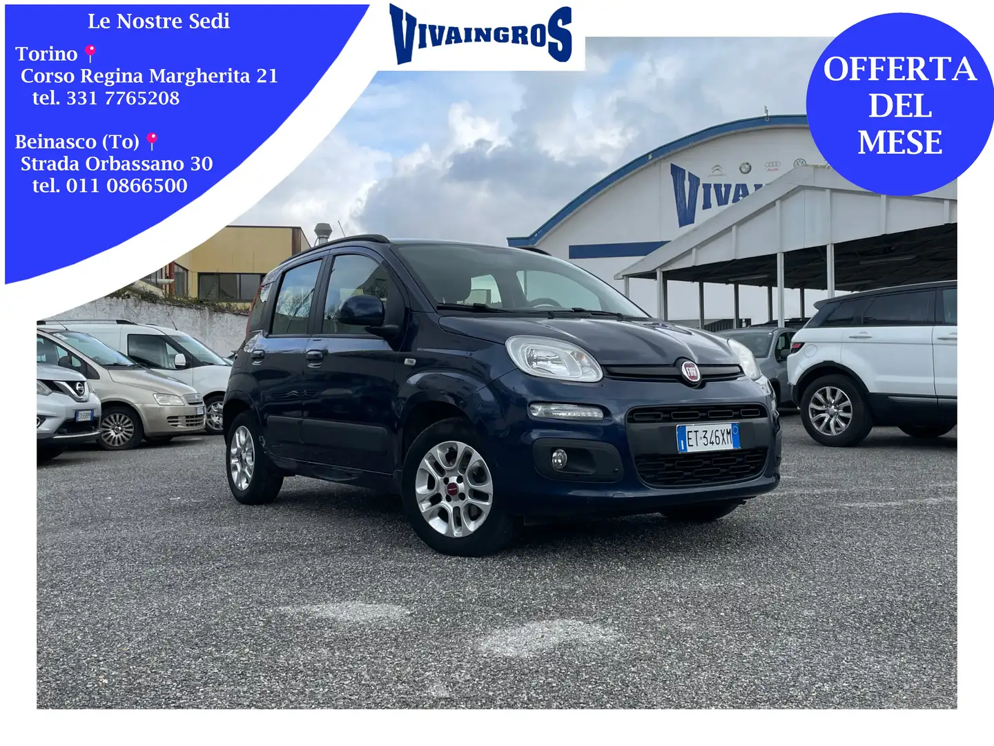 Fiat Panda 1.2 Lounge 69CV - IDEALE PER NEOPATENTATI Bleu - 1