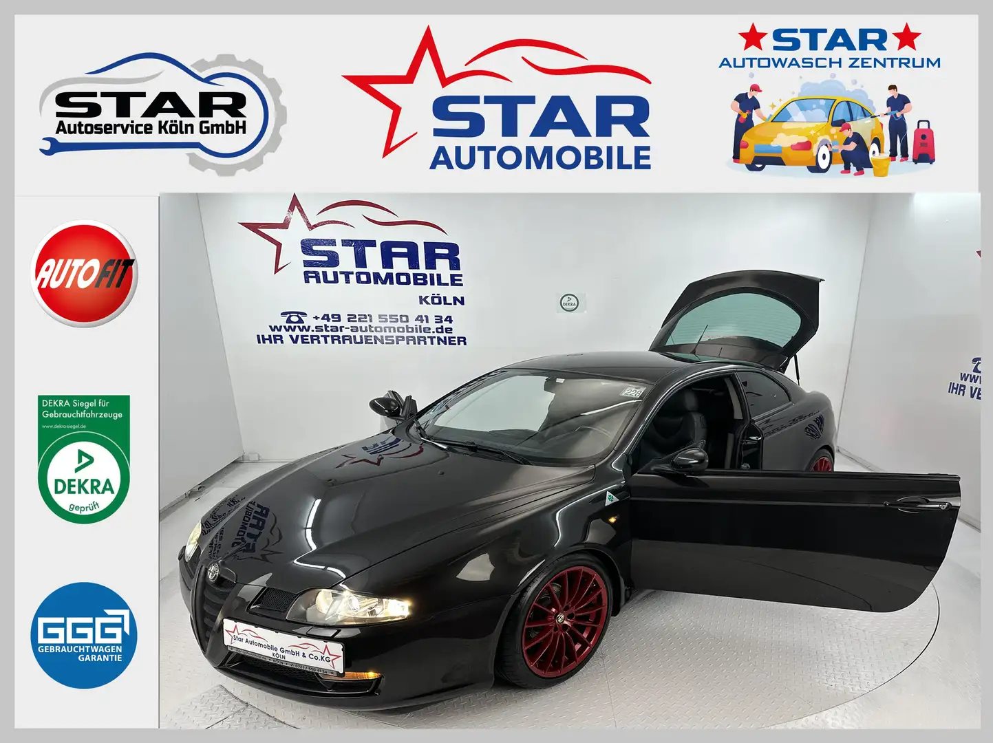 Alfa Romeo GT GT 2.0 16V JTS 122KW Distinctive Limited Edition*+ Чёрный - 1