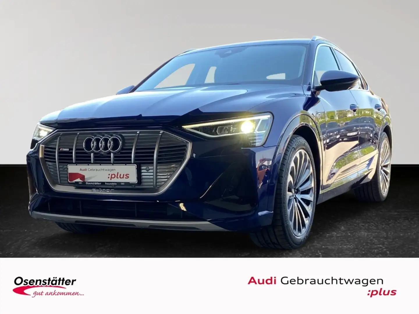 Audi e-tron Sportback 50 S-line qu AHK HuD LED Virtual Kamera Blu/Azzurro - 1