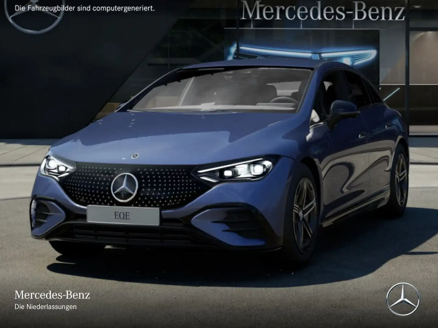 Mercedes-Benz EQE 300 AMG Fahrass WideScreen Burmester Distr. Blue - 2