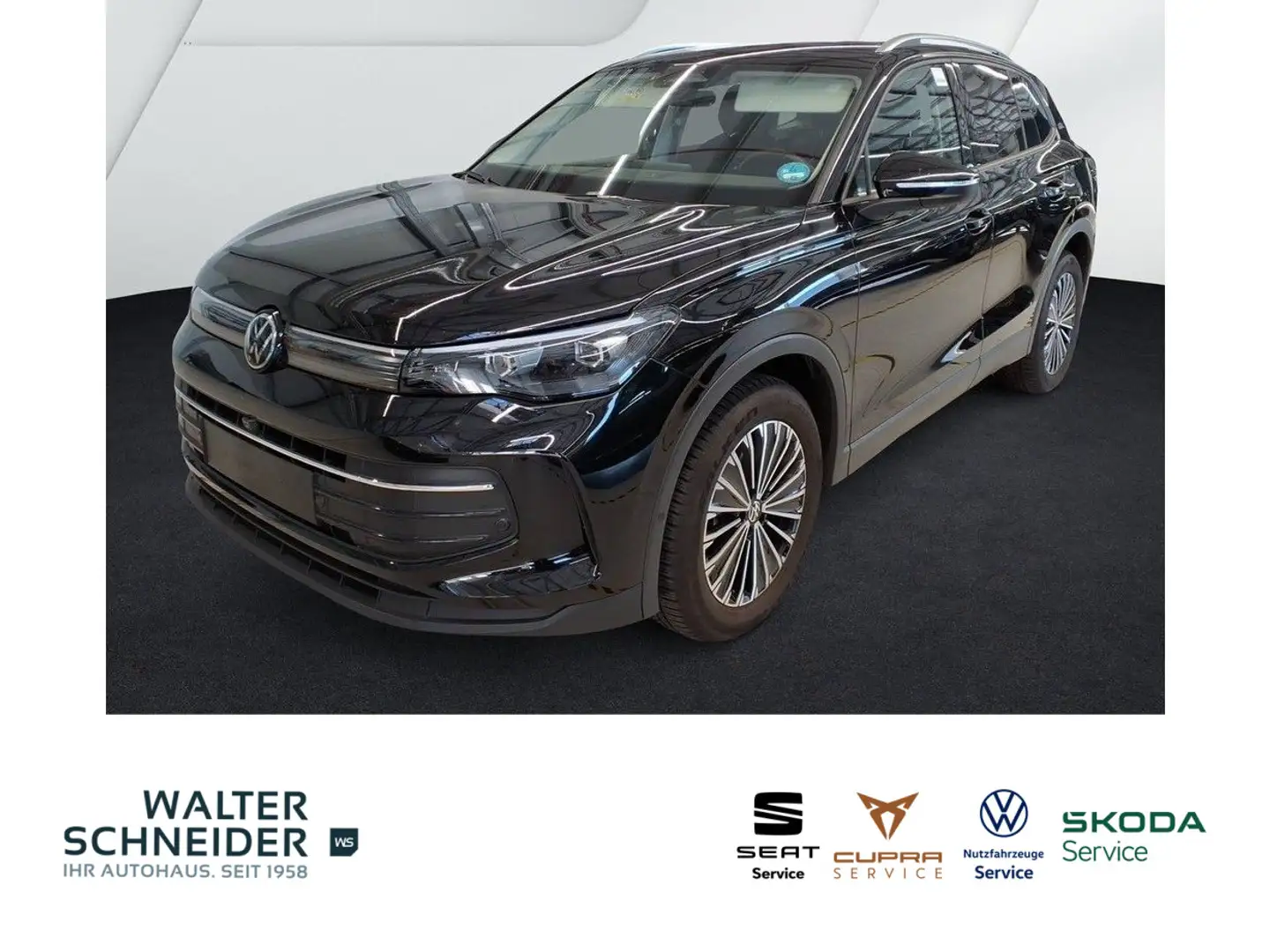 Volkswagen Tiguan 2.0 TDI DSG Goal Navi LED AHK Schwarz - 1