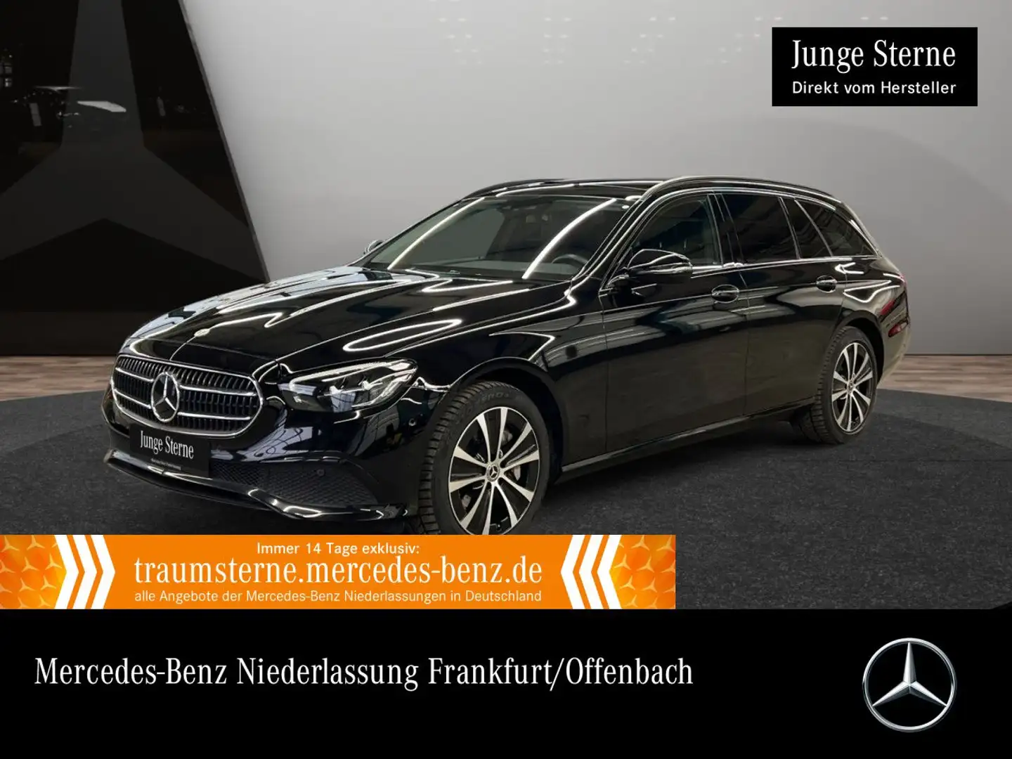 Mercedes-Benz E 300 de T AVANTG+NIGHT+PANO+LED+FAHRASS+BURMESTER Schwarz - 1