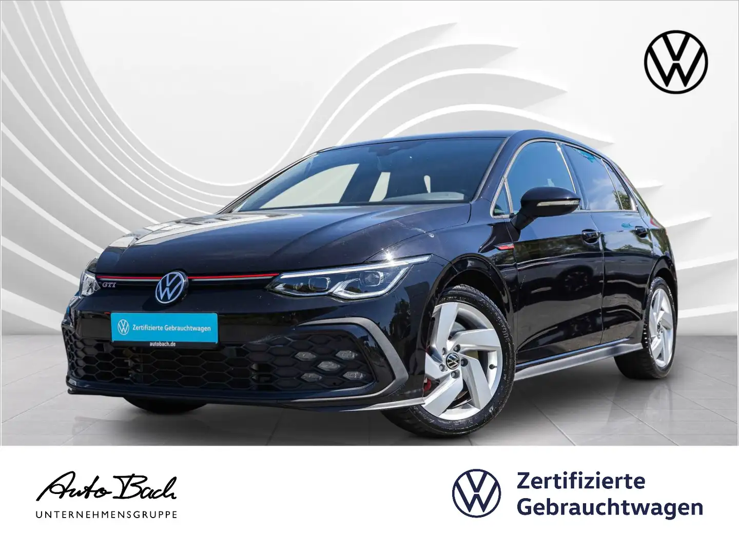 Volkswagen Golf GTI Golf VIII GTI 2.0 TSI DSG, Navi, LED, Rückfahrka Schwarz - 1