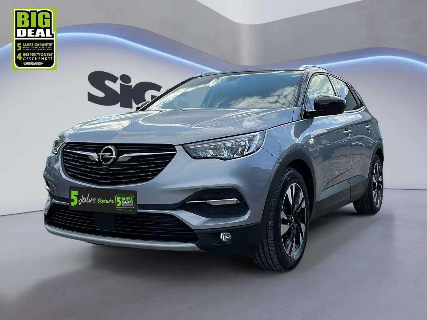 Opel Grandland 1.2 Turbo Elegance Matrix 2xKlima 360 Gris - 2