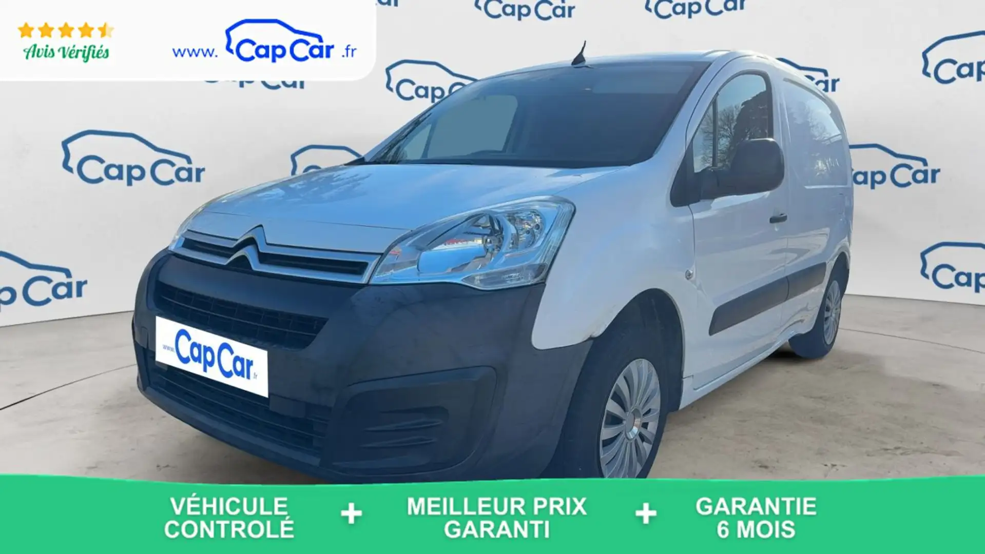 Citroen Berlingo Fourgon 1.6 BlueHdi 75 Business Blanc - 1