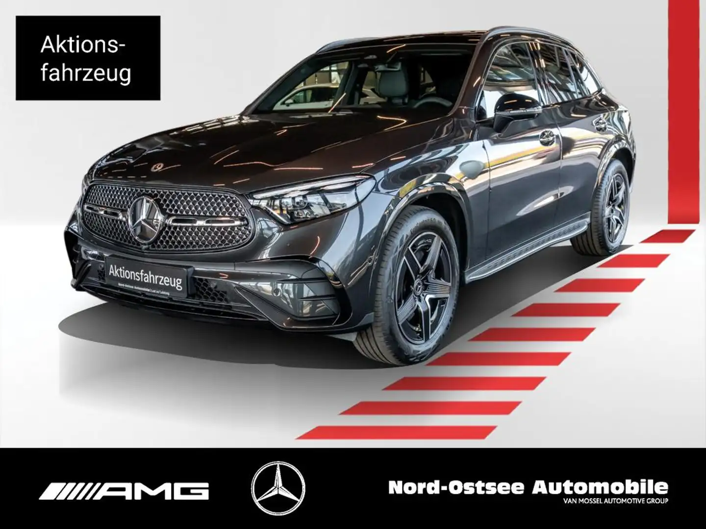 Mercedes-Benz GLC 220 d 4m AMG NIGHT PANO DISTR AHK DIGI-LIGHT Gris - 1