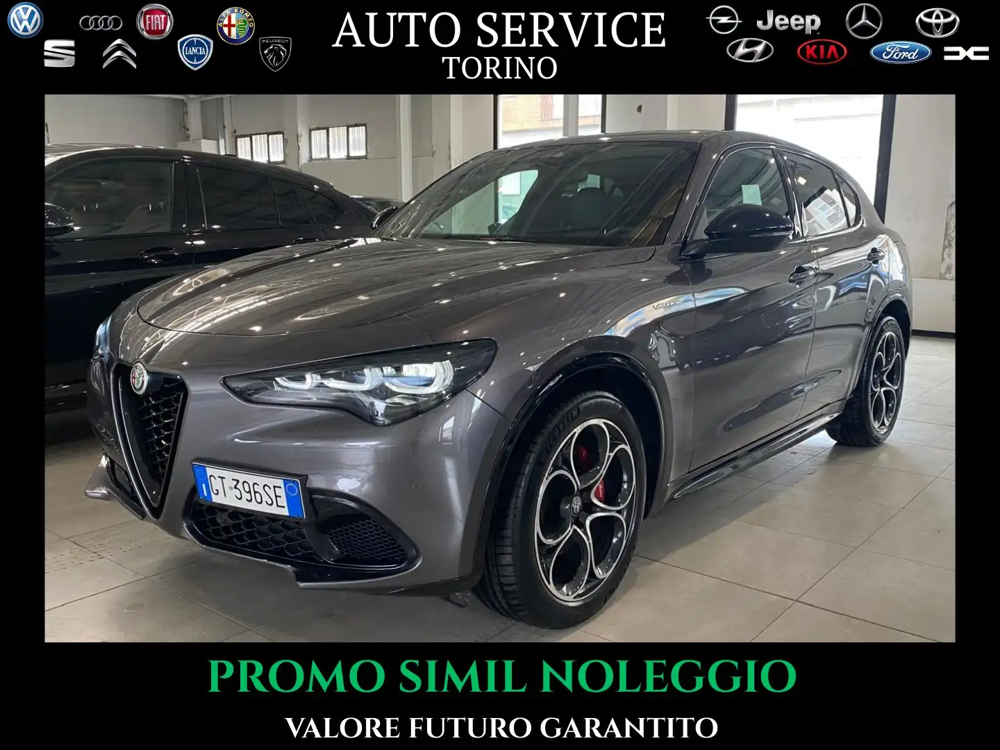 Alfa Romeo Stelvio Stelvio 2.2 t Veloce Q4 210cv VALORE GARANTITO Grijs - 1