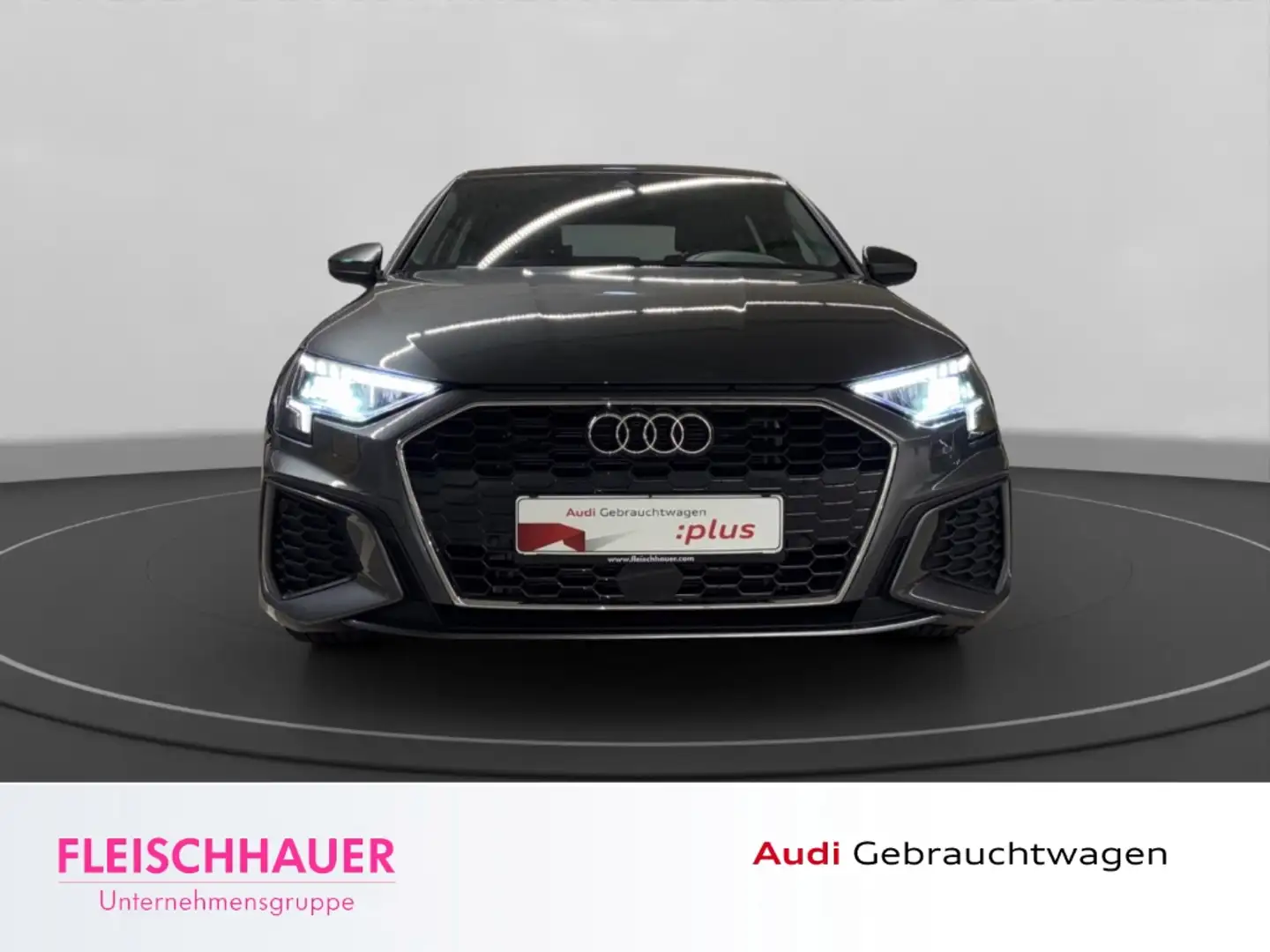 Audi A3 SB S line 35 TFSI LED+PANO+NAVI+LEDER+B&O+SHZ+AHK+ Grau - 2