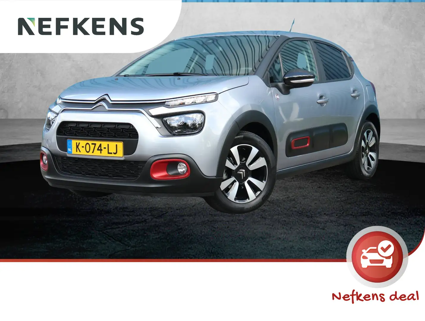 Citroen C3 1.2 85PK C-Series | Apple Carplay/Android Auto | P Grijs - 1