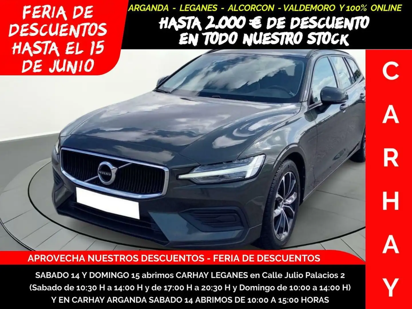 Volvo V60 2.0 D3 MOMENTUM (EU6D-TEMP) Grigio - 1