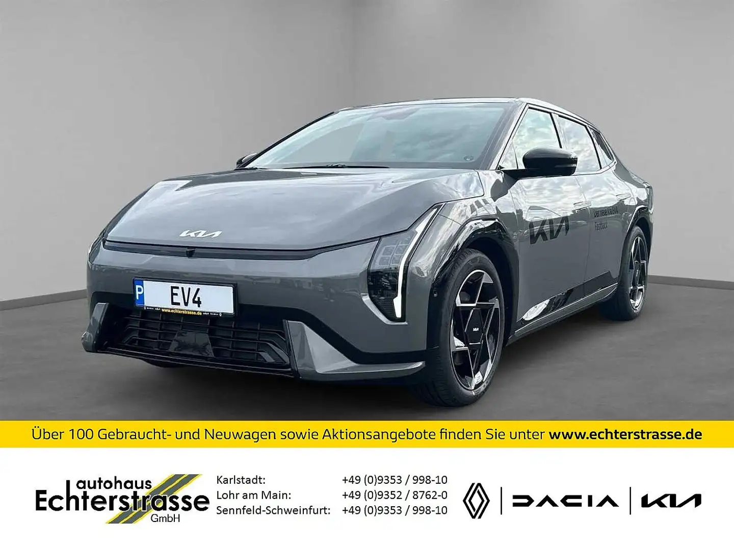 Kia EV4 Fastback GT-line 81,4-kWh +V2X+Head-Up+360° Gris - 1