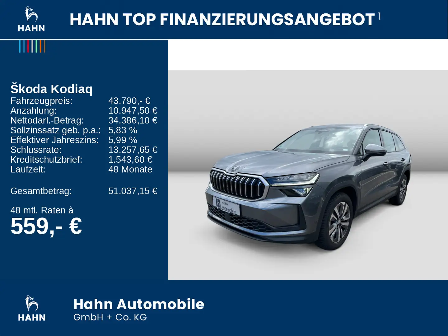 Skoda Kodiaq 2.0TDI DSG 4x4 Selection Matrix AHK 360° Gris - 2
