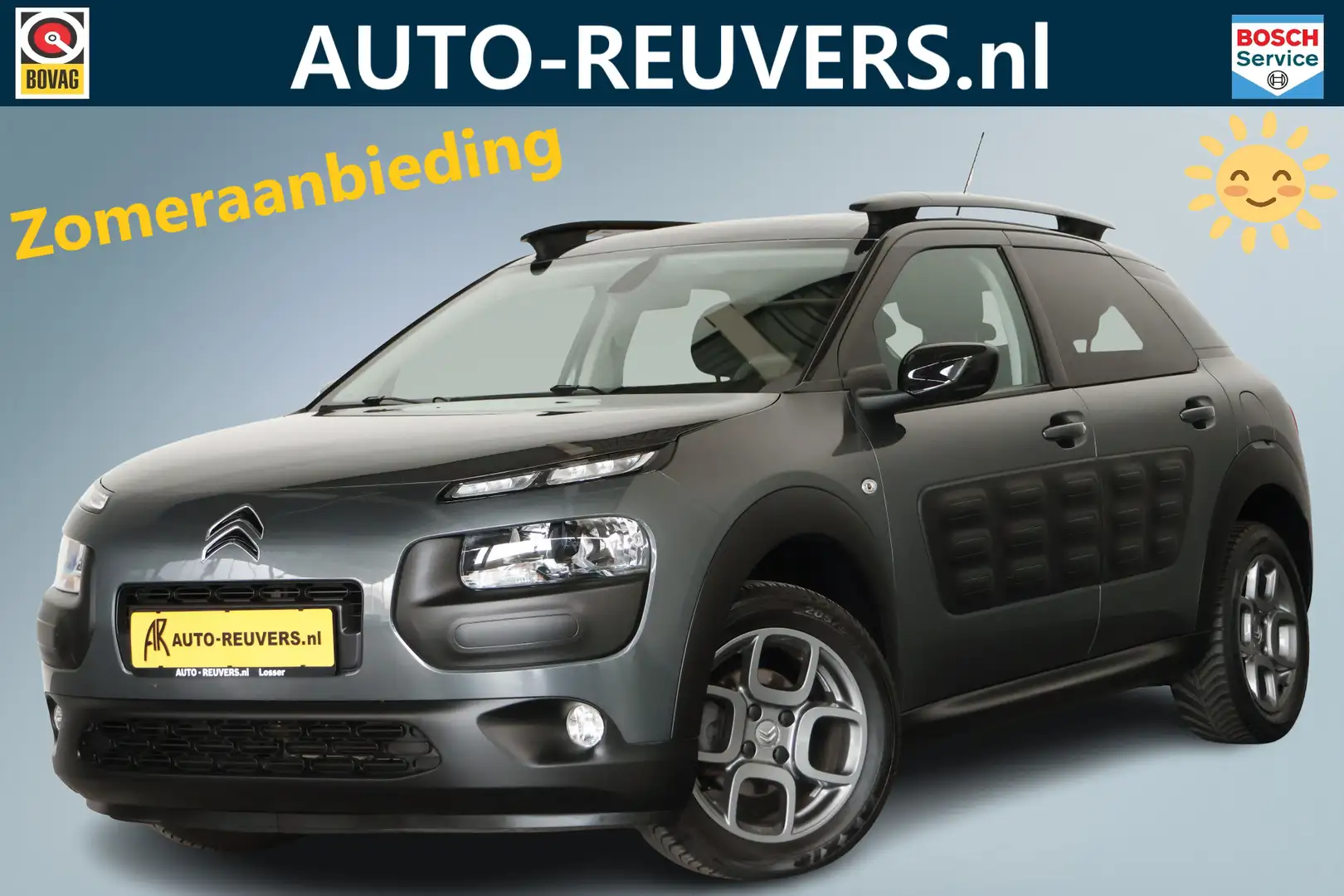 Citroen C4 Cactus 1.2 PureTech Feel / Panorama / Navi / Clima / Cam Grijs - 1