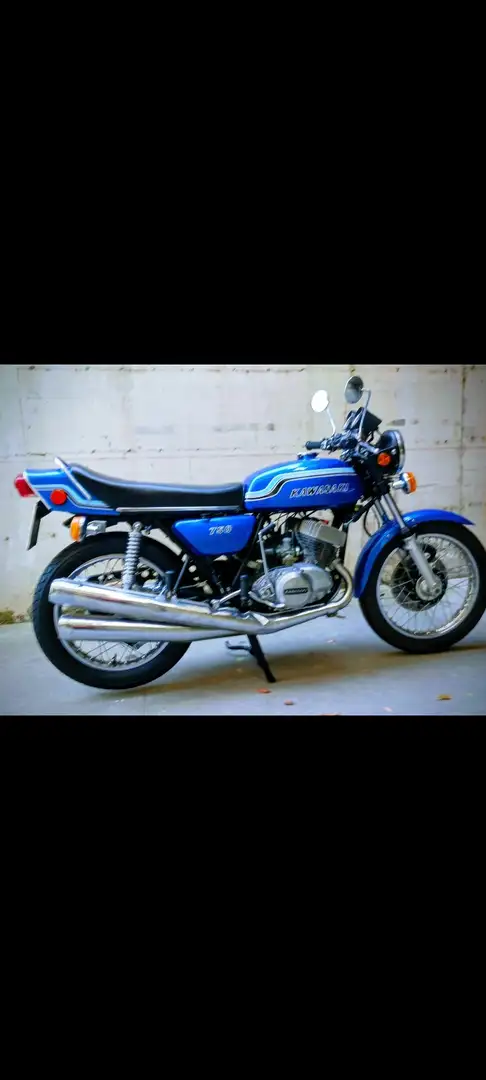 Kawasaki 750 H2 Bleu - 1