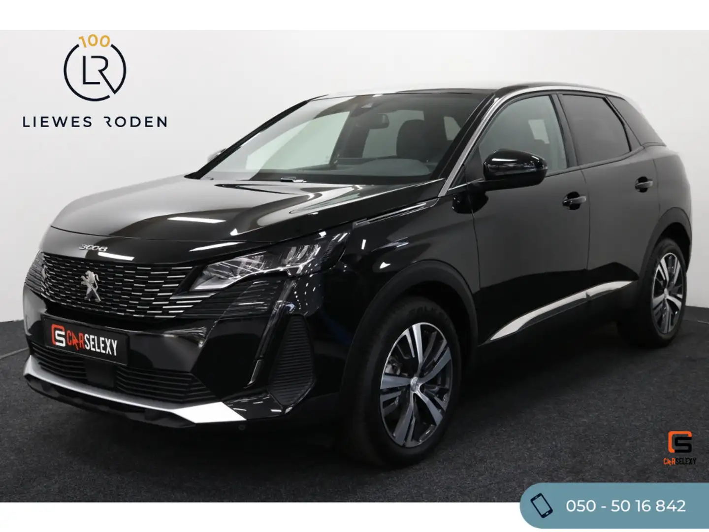 Peugeot 3008 1.2 Hybride Allure (Automaat) Zwart - 1