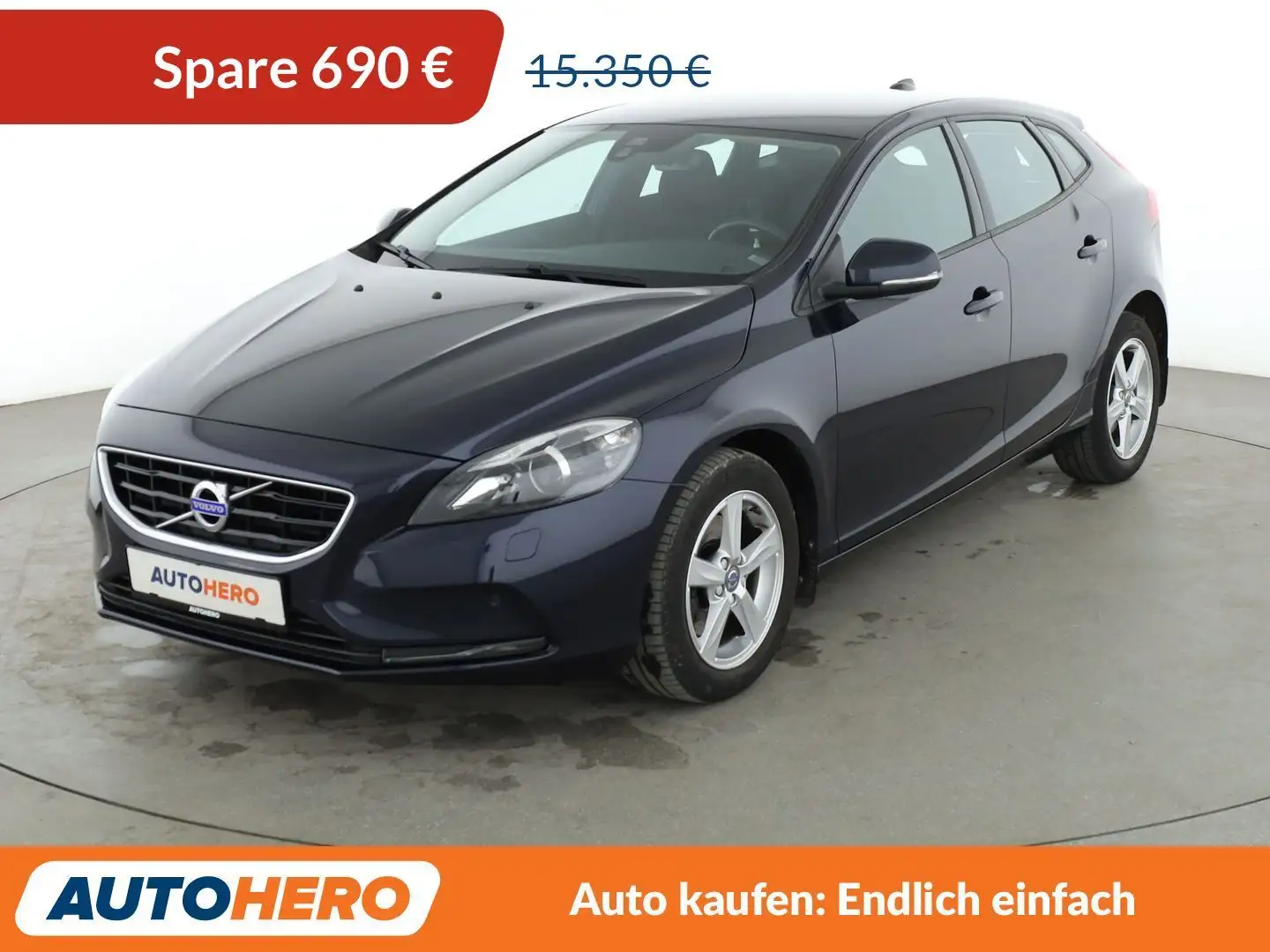 Volvo V40 2.0 D2 Kinetic*NAVI*LED*TEMPO*CAM*PDC*SHZ* Blau - 1
