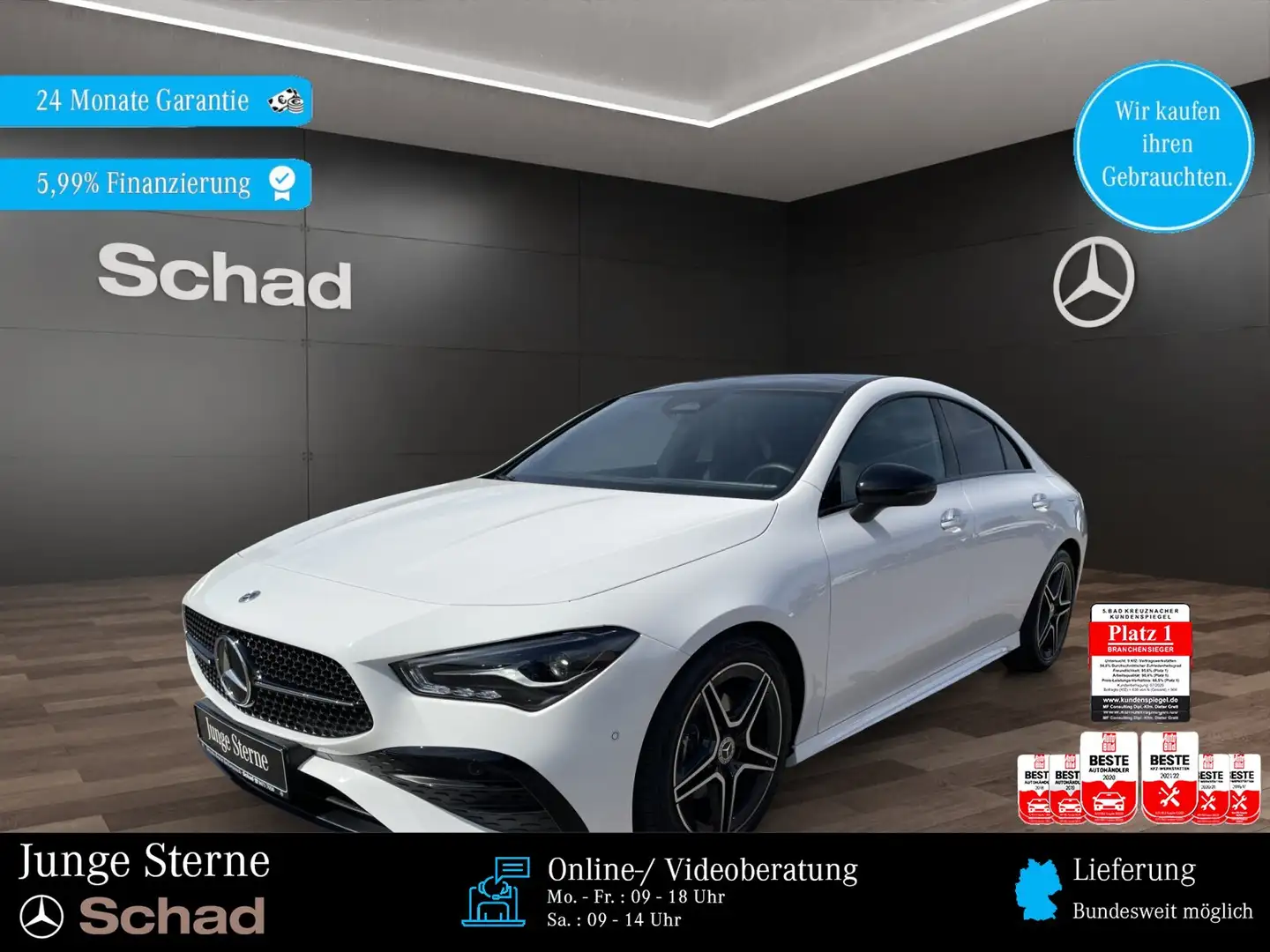 Mercedes-Benz CLA 180 CLA 180 AMG+LED+KAMERA+PANO+KEYLESS+ASSIST+SHZ+ Wit - 1