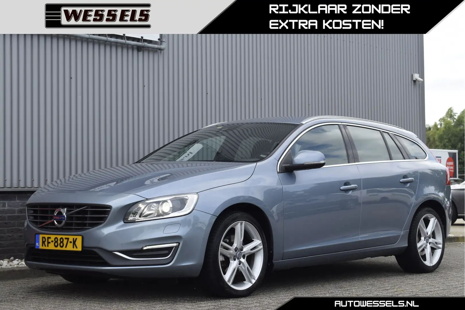 Volvo V60 2.0 D4 Ocean Race Stoel/stuurverwarming, Cruise, M Blauw - 1