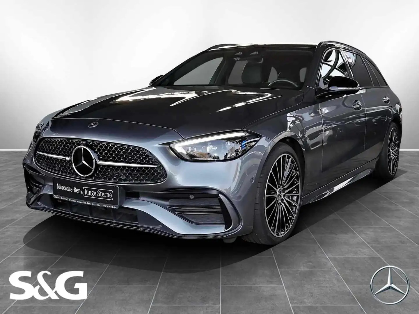 Mercedes-Benz C 300 d T AMG AHK+HEADUP+DISTRONIC+KAMERA+19" Grijs - 1