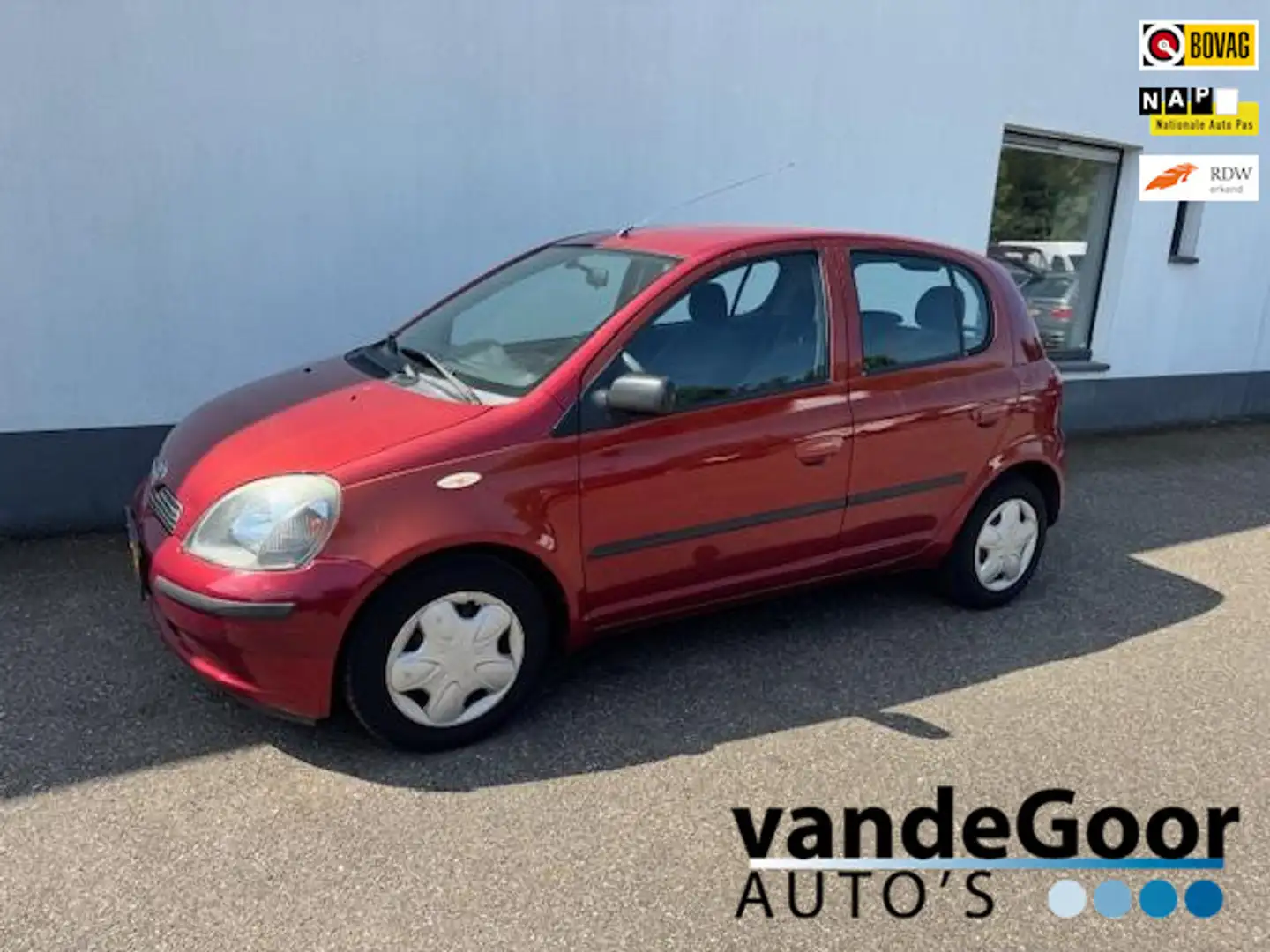 Toyota Yaris 1.3-16V VVT-i Sol, '01, aut.,5-drs, airco, trekhaa Rouge - 1
