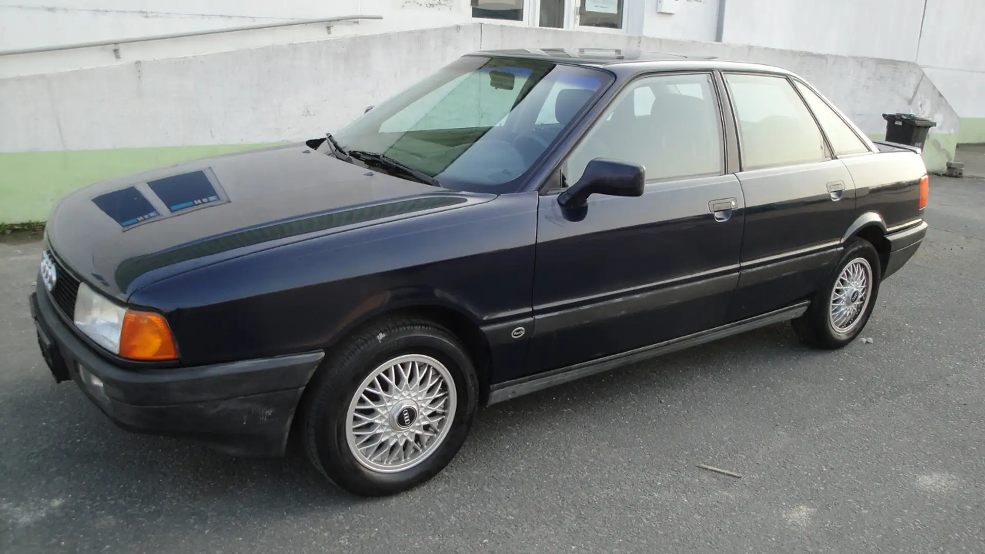 Audi 80 KEIN ROST 101 TKM OLDTIMER ALU SHD SAMLERFAHRZEUG Blauw - 1