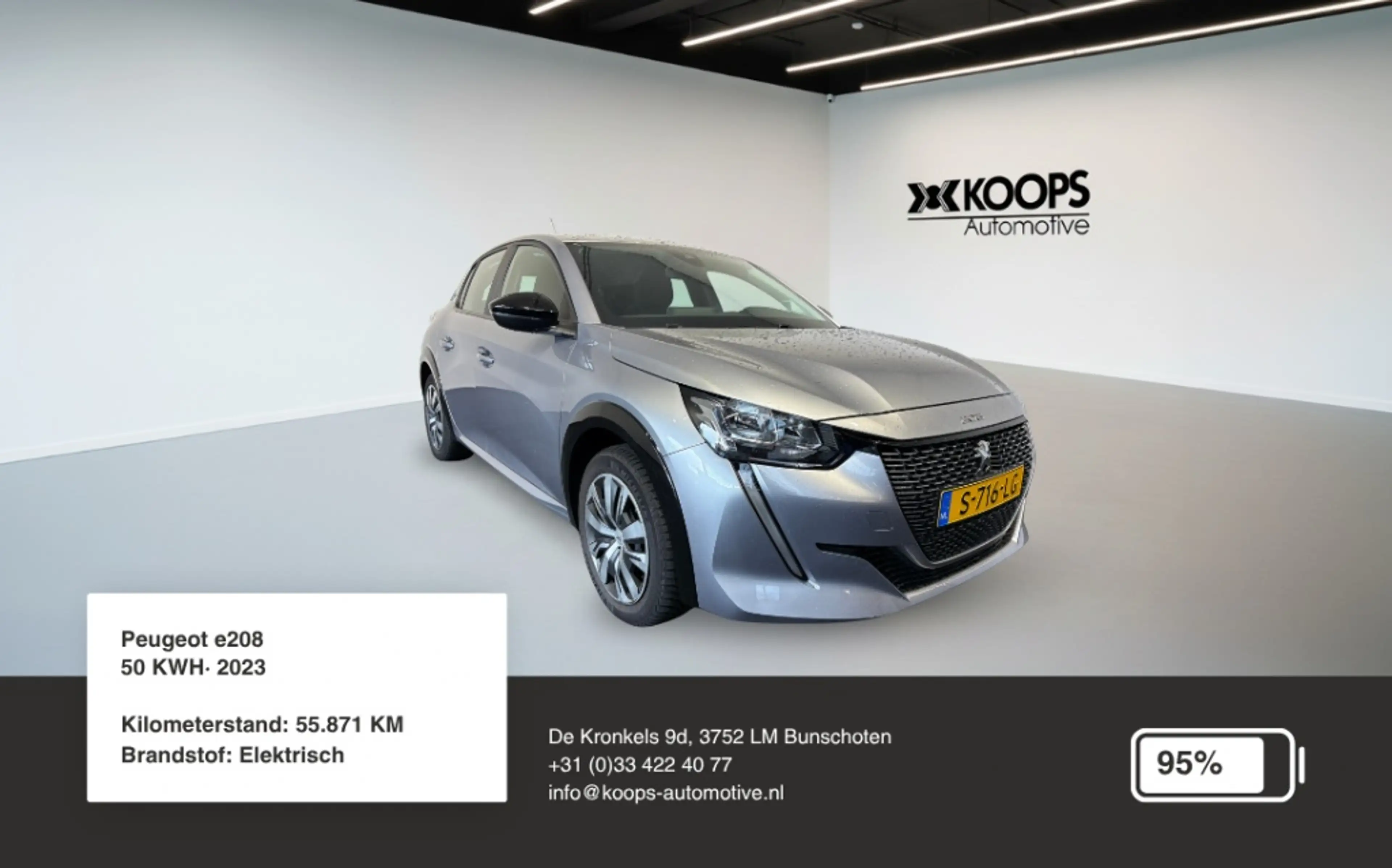 Peugeot e-208 50 kWh SOH 95% | Carplay | Lane Assist | Cruise co