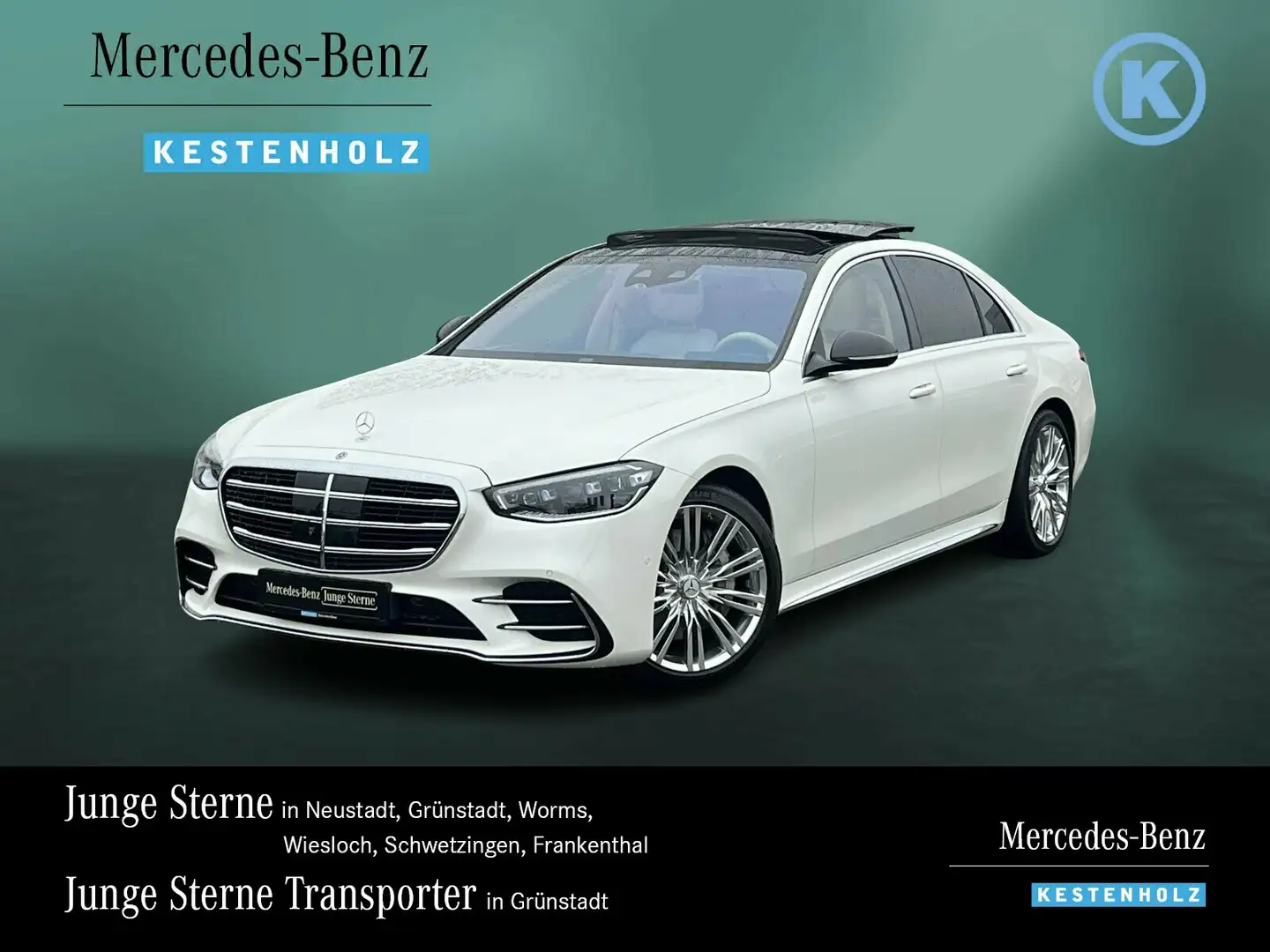 Mercedes-Benz S 500 S 500 4M AMG+PANO+STANDHZ+BURME-3D+EDW+360°+MEMO Weiß - 1