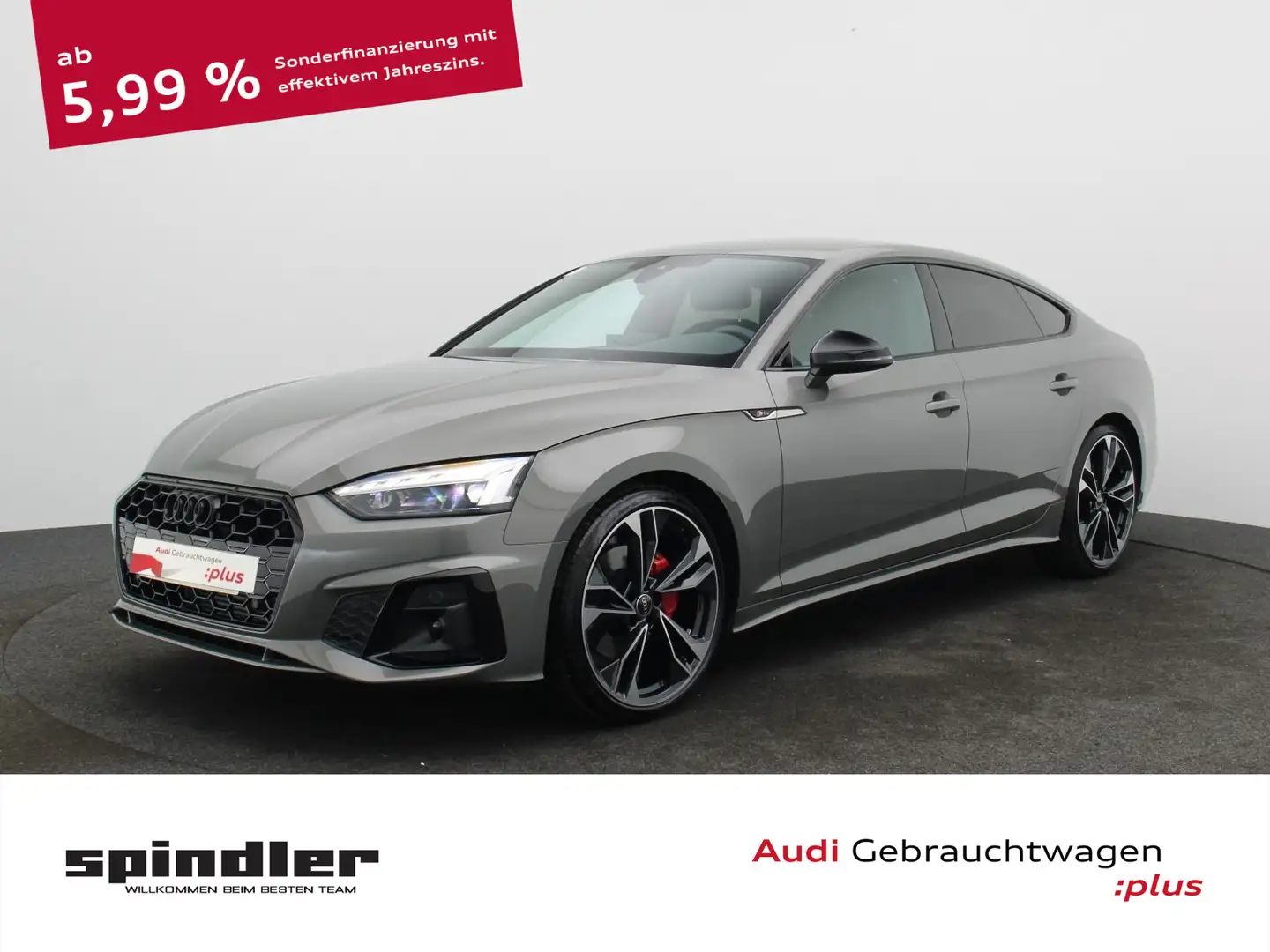 Audi A5 S-Line 40TFSI S-tronic/ Matrix, RFK Gris - 1