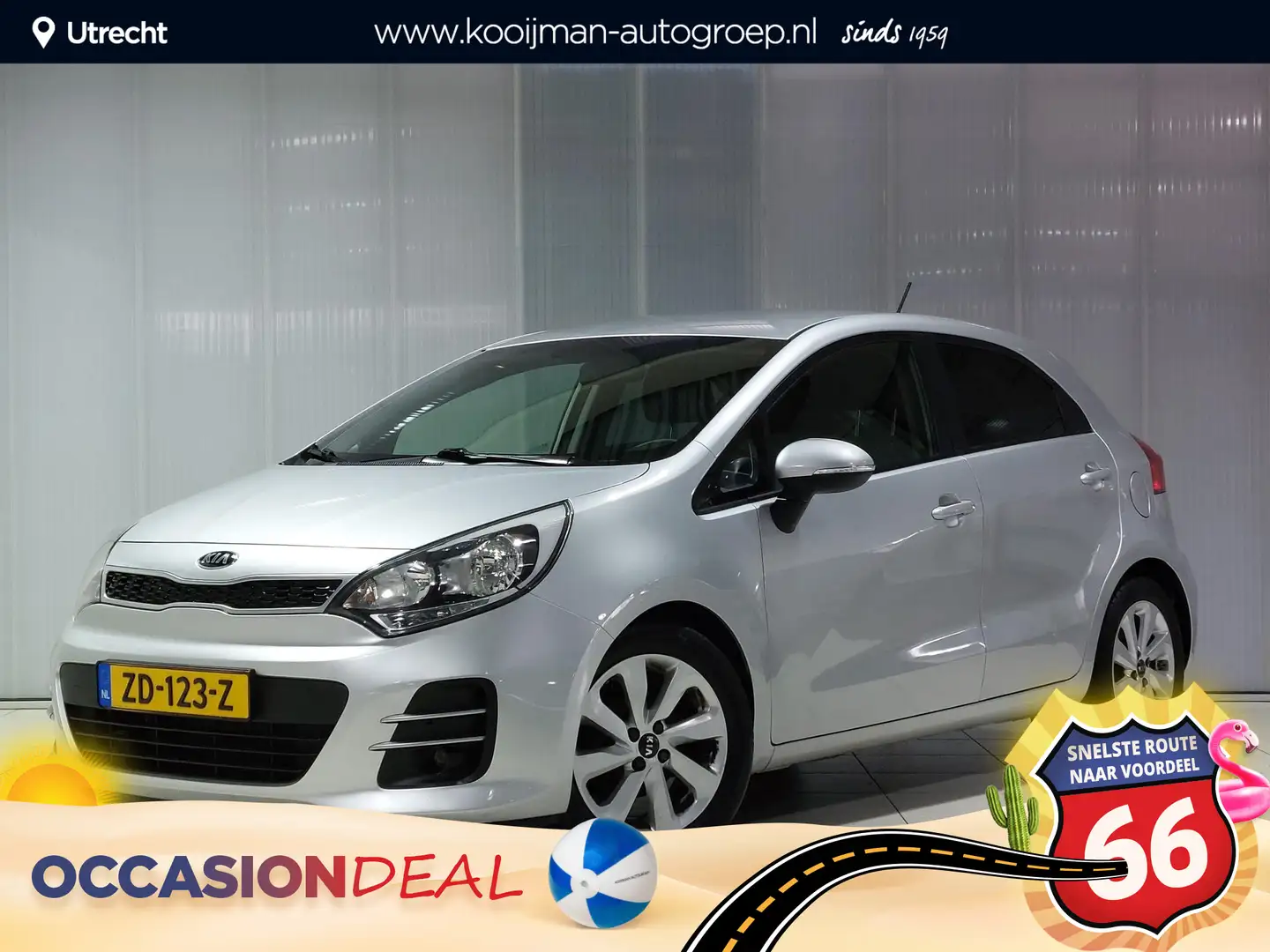 Kia Rio 1.2 CVVT DynamicLine LM velgen , stoelverwarming, Gris - 1