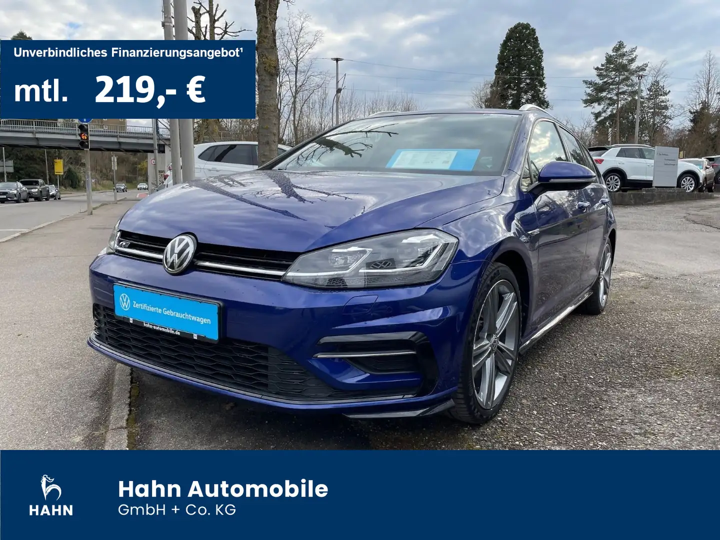 Volkswagen Golf Variant VII Highline R-Line 1.4TSI Pano DCC Blau - 1