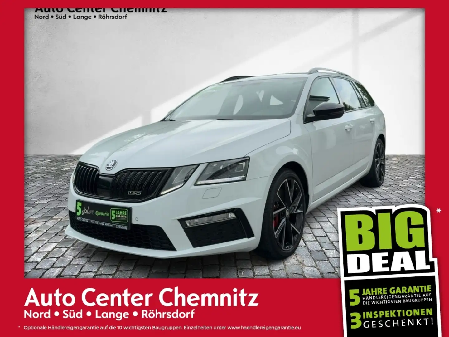 Skoda Octavia Combi DSG RS 245 AHK/LED/Navi/SHZ/PDC Wit - 1