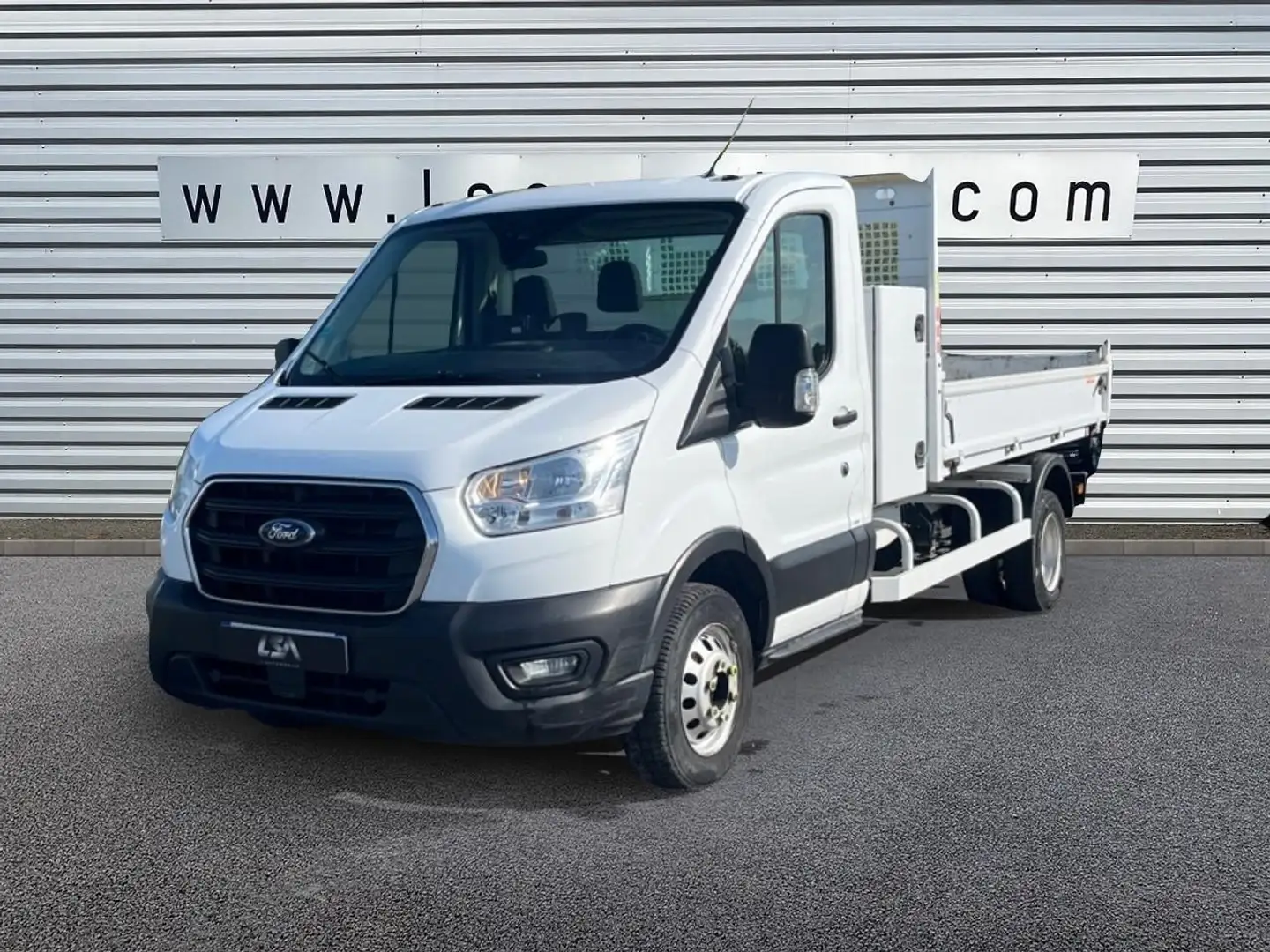 Ford Transit 2.0 EcoBlue 170 BENNE COFFRE Chassis cabine 350 RJ Blanc - 1