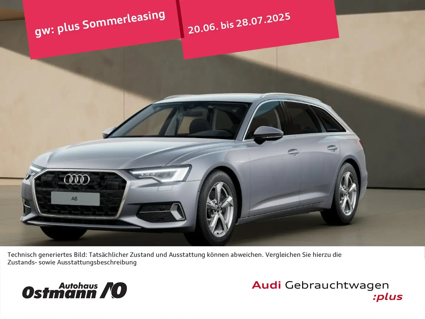 Audi A6 45 TFSI Avant advanced AHK 360 Matrix SHZ Argent - 1