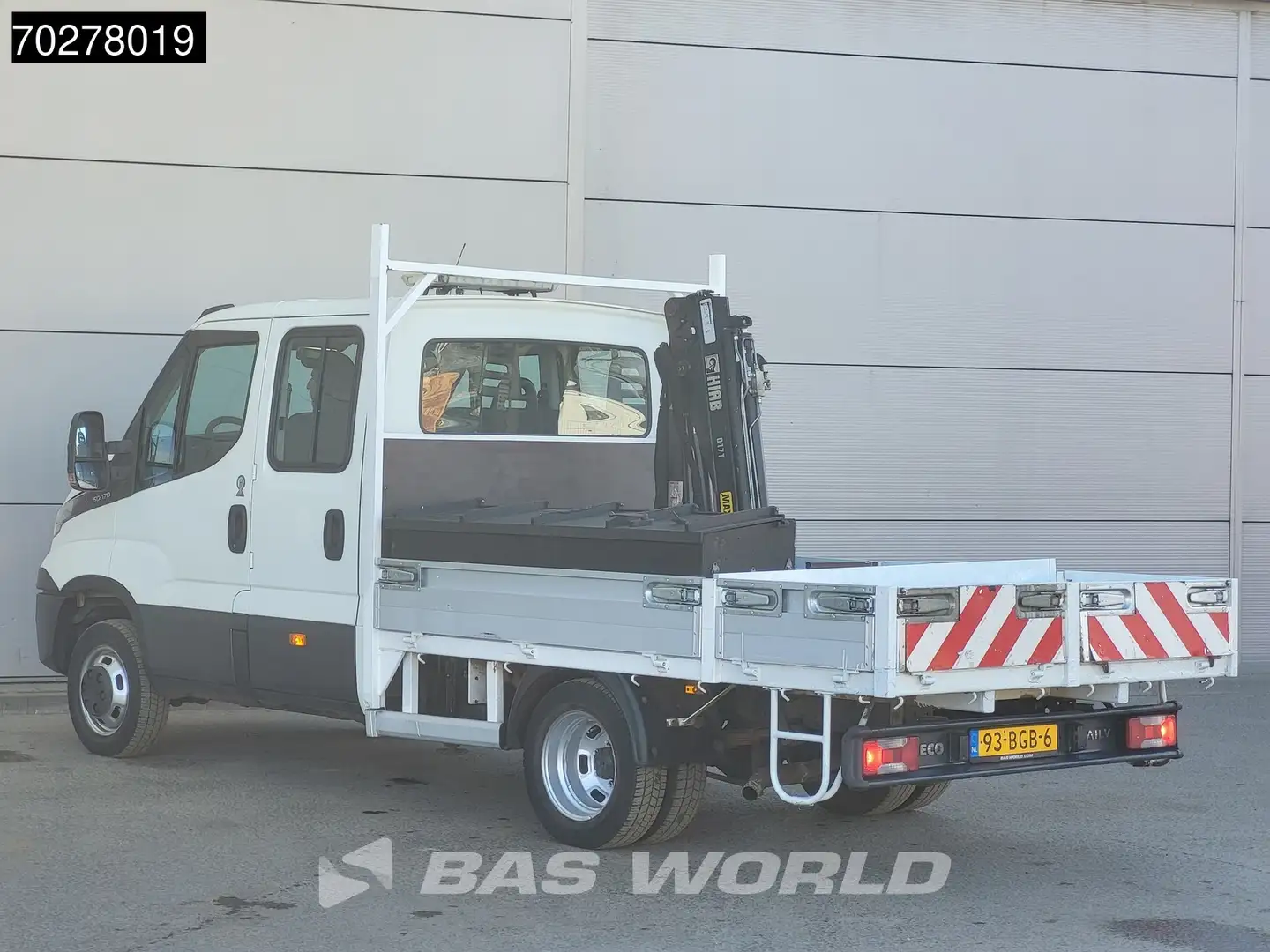 Iveco Daily 50C17 3.0L Automaat DC Open laadbak Kraan Hiab 017 Wit - 2