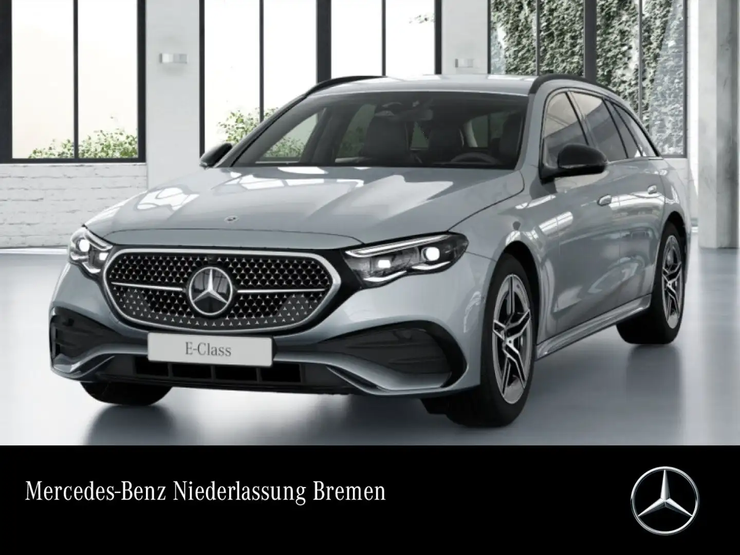 Mercedes-Benz E 200 T AMG 360° Distr. AHK Night Spurhalt-Ass PTS Silber - 1