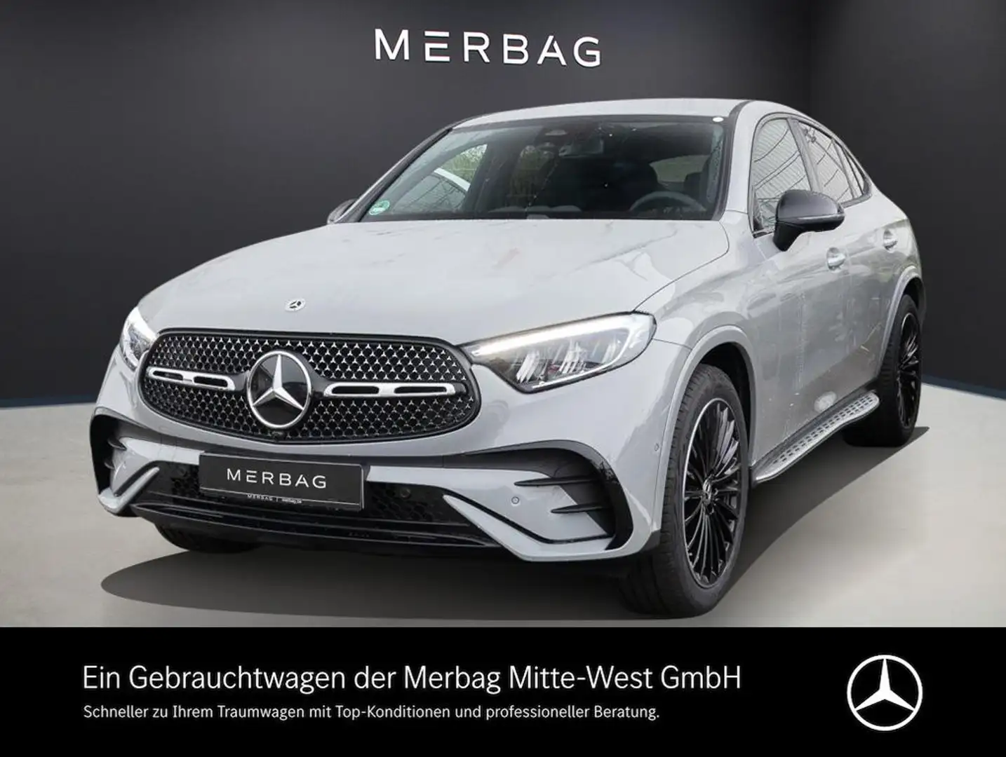 Mercedes-Benz GLC 220 d 4MATIC Coupé LED Navi SHZ Standh. Kam. Grau - 1