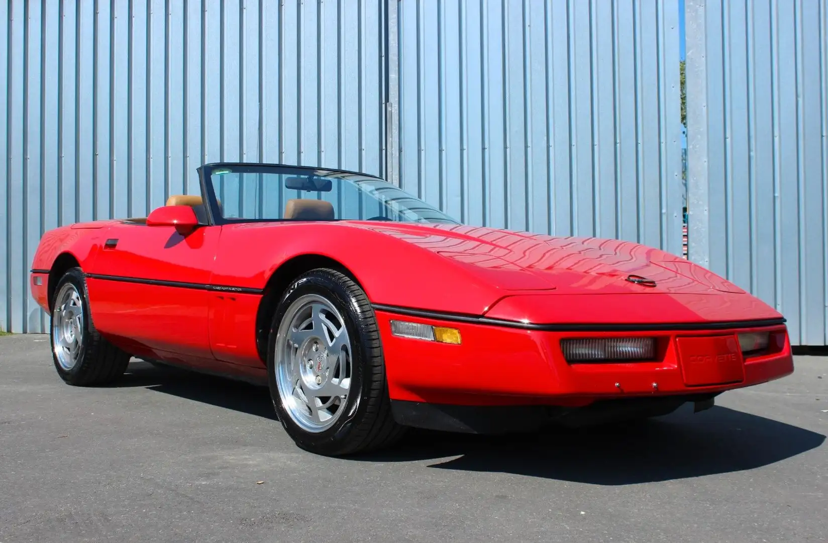 Corvette C4 Cabrio mit braunem Leder / H-Kennzeichen Rot - 1