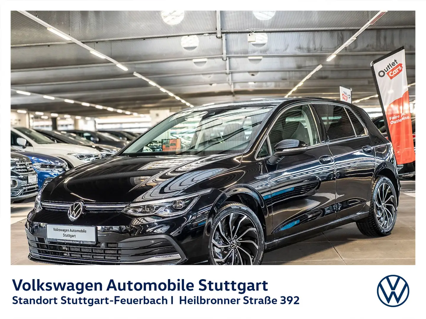 Volkswagen Golf Style 1.5 eTSI DSG Navi LED SHZ PDC Noir - 2